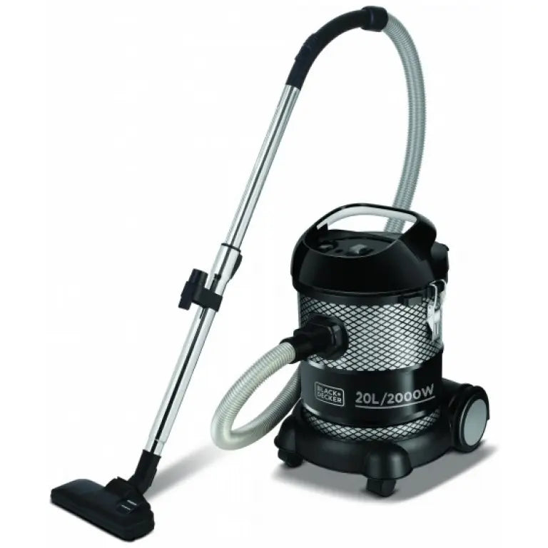 Black + Decker Barrel Vacuum Cleaner, 20 Liters, 2000 Watt, Black - BV2000