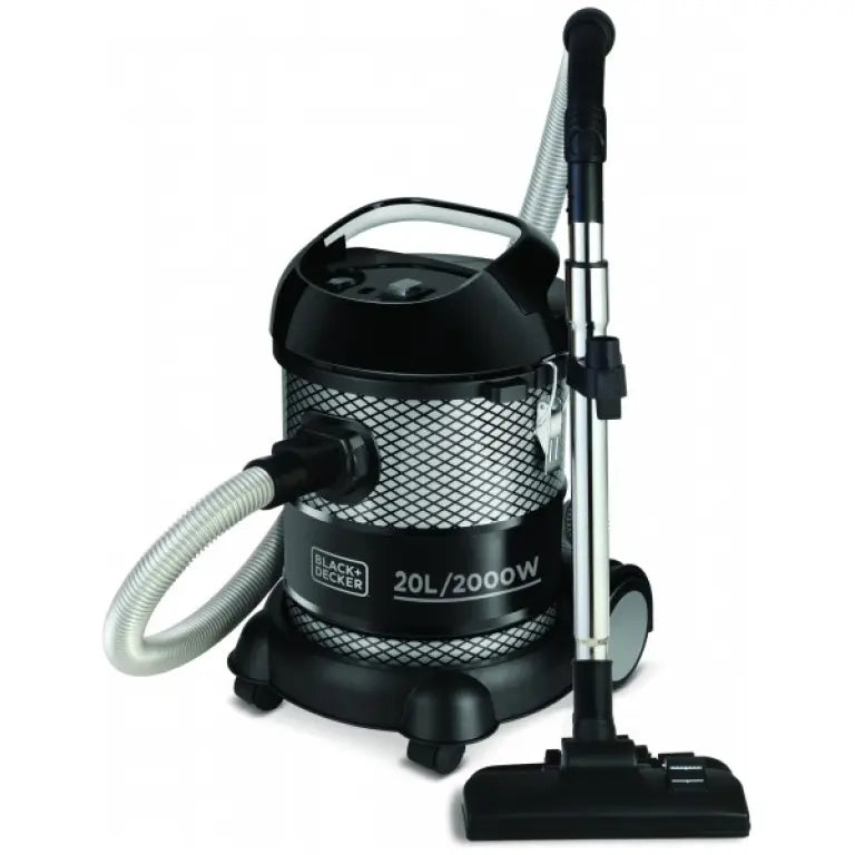 Black + Decker Barrel Vacuum Cleaner, 20 Liters, 2000 Watt, Black - BV2000