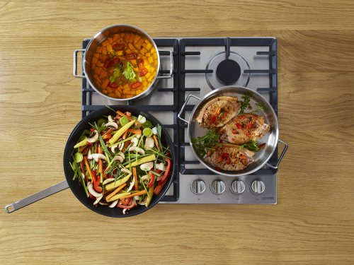 Gorenje Built-In Gas Hob, 60 cm, 4 Burners, Stainless Steel - G640EX