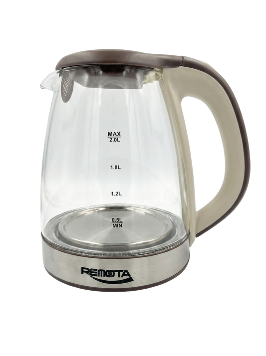 Remota Pyrex Kettle, 2200 Watt, 2 Liters - RKE-001