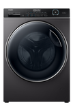 Haier Front Load Washing Machine with Direct Motion Inverter Motor, Super Drum, 9KG, 1400 RPM, Dark Silver- HW90-B14959S8TU1