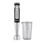 Mienta Turbo Hand Blender with Beaker, 600ml, 1000 Watt, Black and Silver - HB111338A