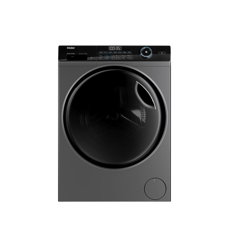 Haier Front Washing Machine With Direct Motion Inverter, 8KG, Silver- HW80-B14959S6TU1