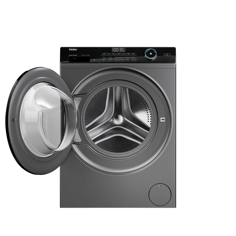 Haier Front Washing Machine With Direct Motion Inverter, 8KG, Silver- HW80-B14959S6TU1