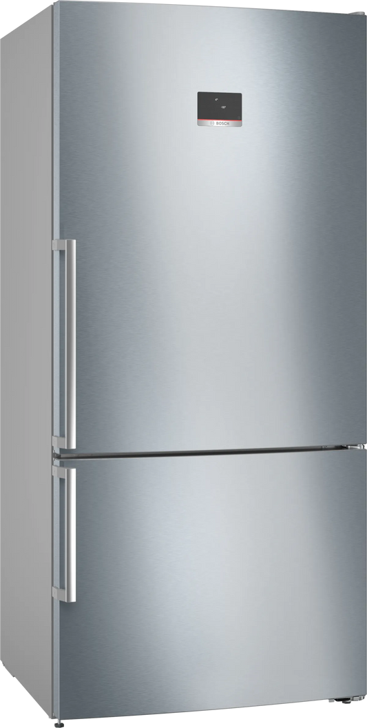 Bosch Freestanding No Frost Refrigerator with Bottom freezer, 631 Liters, Silver - KGN86CI3E8