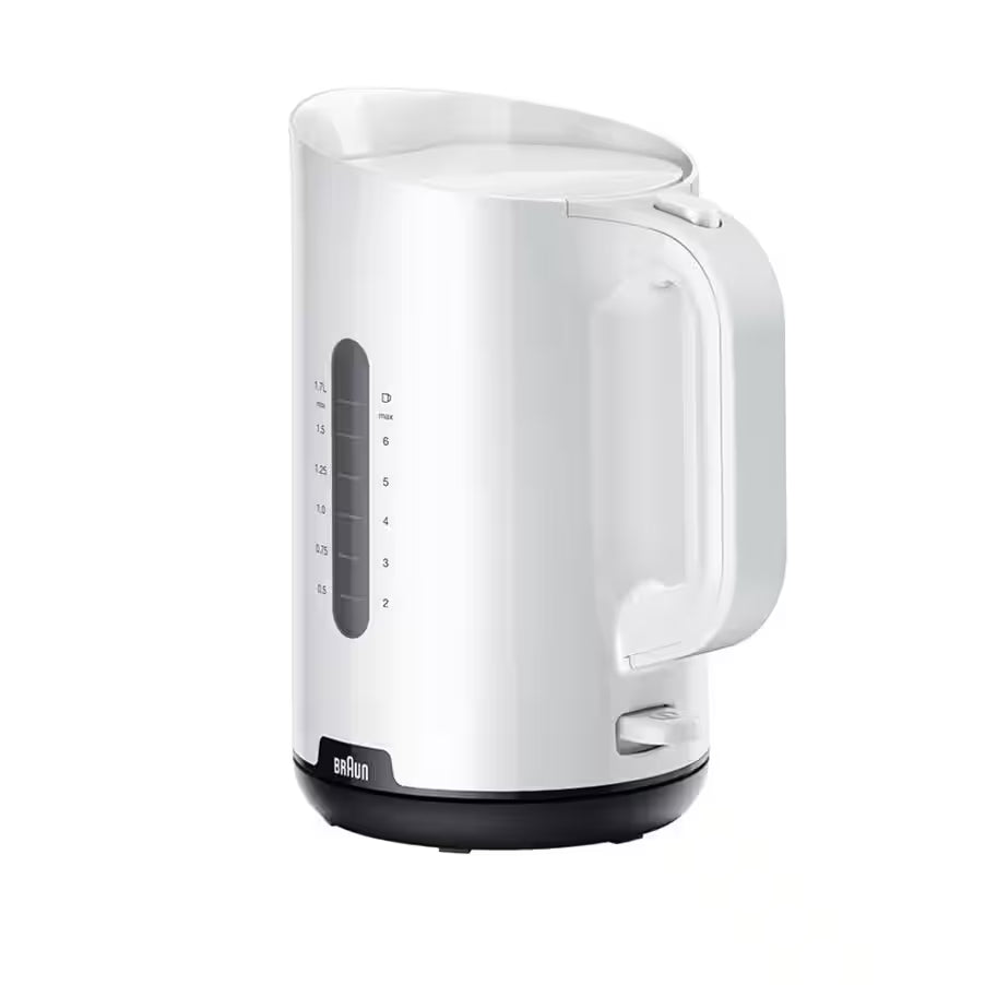 Braun Breakfast1 Electric Kettle, 1.7 Liter, 2200 Watt, White - WK1100