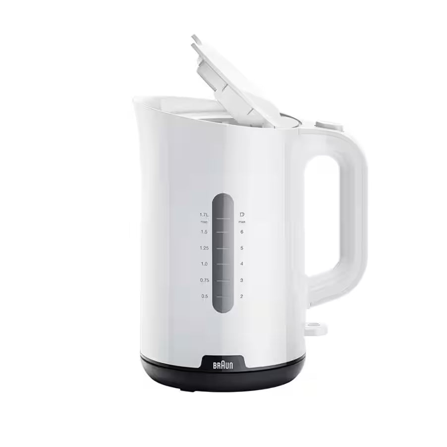 Braun Breakfast1 Electric Kettle, 1.7 Liter, 2200 Watt, White - WK1100