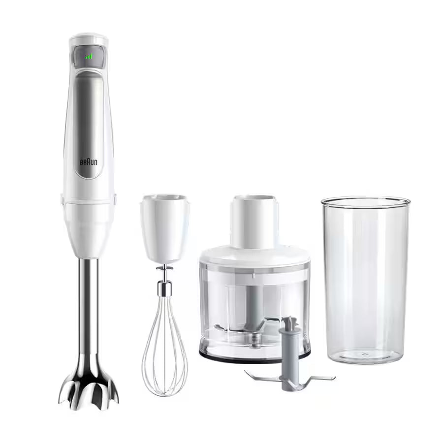 Braun MultiQuick 7 Hand Blender 1000 Watt With Chopper, White - MQ7035I
