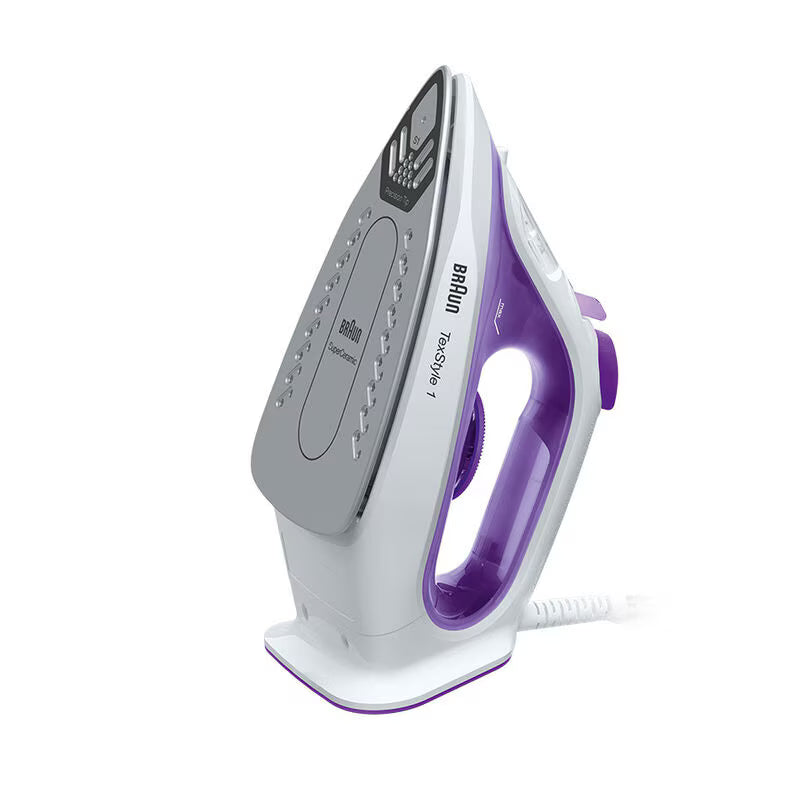 Braun TexStyle 1 Steam Iron, 2000 Watt, Violet And White - SI1080