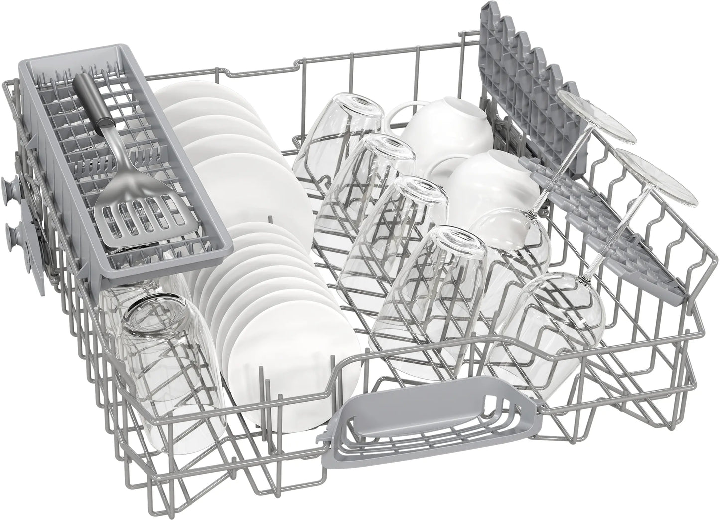 Bosch Series 2 Digital Dishwasher, 13 Place Settings, 6 Programs, Silver Inox- SMS26AI00V