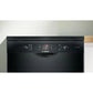Bosch Series 4 Digital Dishwasher, 14 Place Settings, 6 Programs, Black - SMS46NB20V
