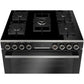 Bosch Series 8 Digital Gas Cooker, 5 Burners, 90 cm, Black - HJY5G7V61S