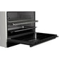 Bosch Series 8 Digital Gas Cooker, 5 Burners, 90 cm, Black - HJY5G7V61S