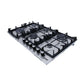 Purity Built In Heavy Duty Gas Hob, 90 cm, 6 Burners, Silver - HPT904S