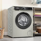 Bosch Series 6 Front Load Washing Machine, 10 Kg, With Digital Display, Silver Inox – WGK254ZXEG