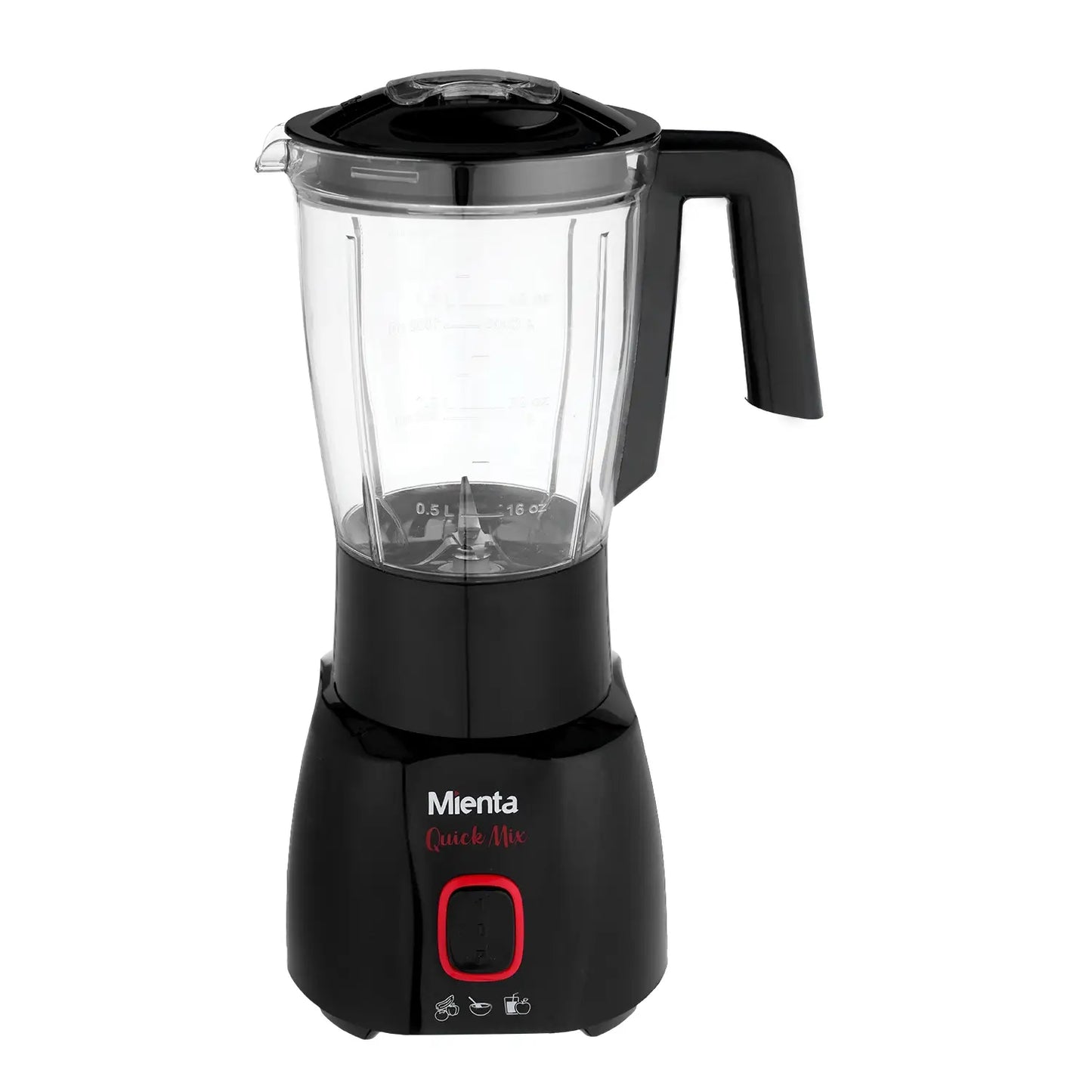 Mienta BL1361B Electric Blender, 400W, 1.75 Liter - Black