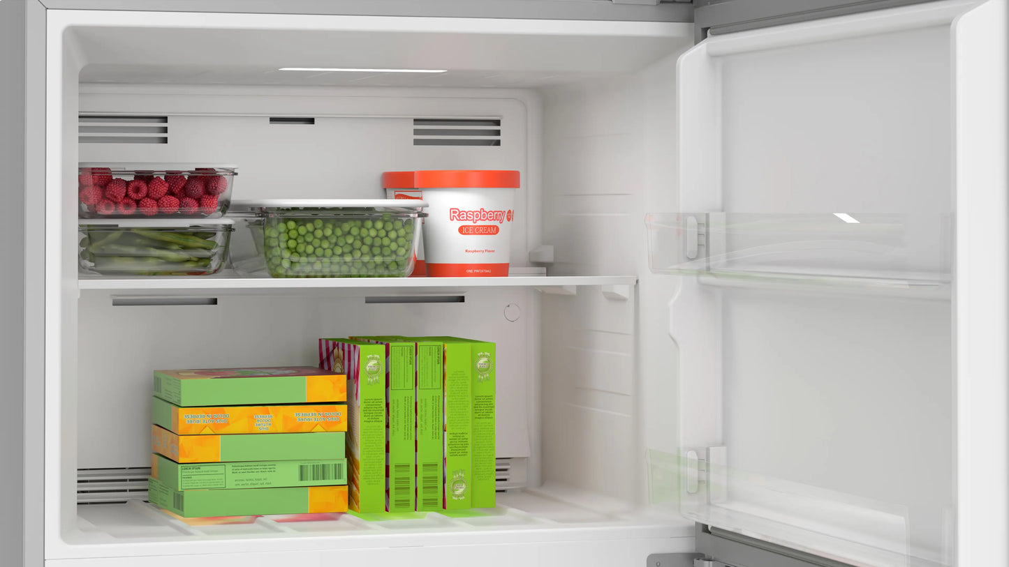 Bosch Series 4 Freestanding No Frost Refrigerator, 413 Liters, Stainless Steel - KDN47NLEE8