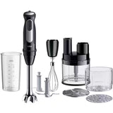Braun MultiQuick 5 Pro Hand Blender With Chopper, 1000 Watt, Black - MQ55755MBK