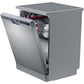 Toshiba Digital Dishwasher, 13 Place Settings, 6 Programs, Silver - DW-13F8AF(SS)-EG