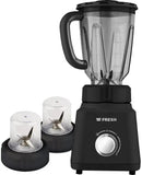 Fresh Chef Countertop Blender, 360 Watt, 1.5 Liter, 2 Grinders, Black - 500014316