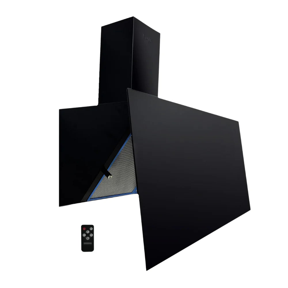 Purity Wall Mounted Cooker Hood, 60 cm, 1000 m3/h, Black - ROSE PLUS BL | 60 cm