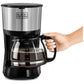 Black+Decker Coffee Maker, 750 Watt with Glass Carafe, Black - DCM750S