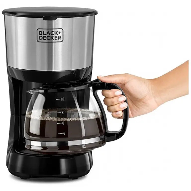 Black+Decker Coffee Maker, 750 Watt with Glass Carafe, Black - DCM750S