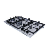 Purity Built In Heavy Duty Gas Hob, 90 cm, 6 Burners, Silver - HPT902S