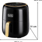 Black+Decker Aerofry Digital Air Fryer, 4.5 Liter, 1500 Watt, Black - AF4510
