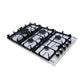 Purity Built In Heavy Duty Gas Hob, 90 cm, 5 Burners, Silver - HPT905S