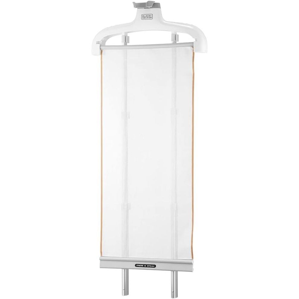Black+Decker Twin Pole Garment Steamer, 2400 Watt, White - GST2400