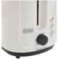 Black+Decker 2 Slice Cool Touch Bread Toaster, 750W, White – ET125