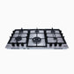 Purity Built In Heavy Duty Gas Hob, 90 cm, 6 Burners, Silver - HPT902S
