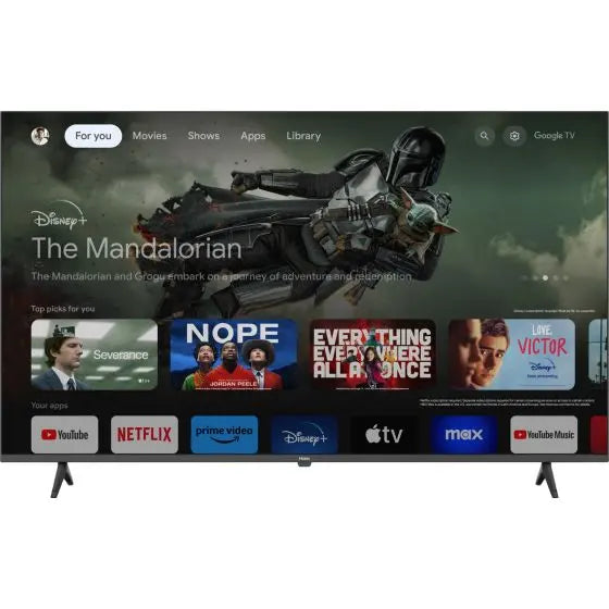 Haier 55 Inch 4K UHD Smart LED TV with Built-in Receiver - H55K80EU
