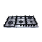 Purity Built In Heavy Duty Gas Hob, 90 cm, 6 Burners, Silver - HPT904S