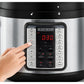 Black+Decker Electric Pressure Cooker, 10 Liters, 1350 Watt, Black and Silver - PCP1010