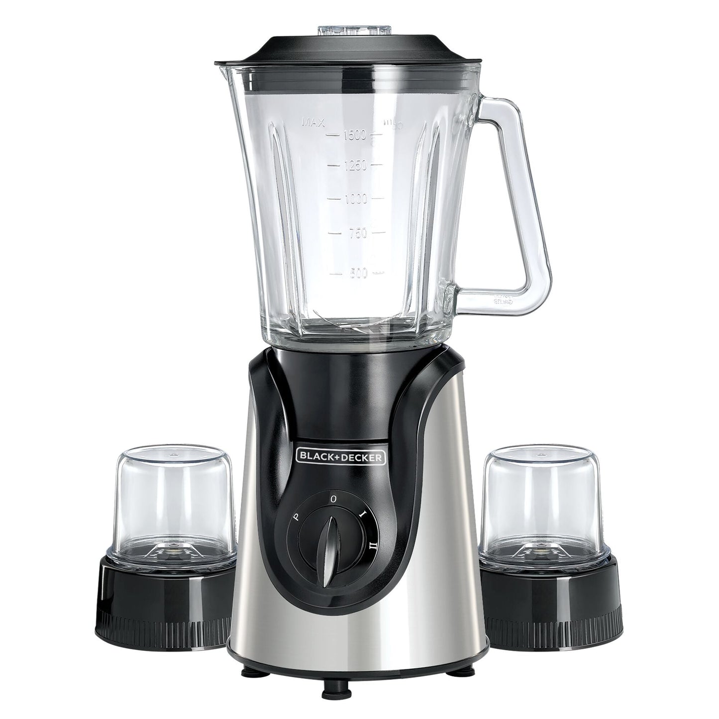 Black+Decker Blender with Attachments, 1.5 Liters, 600 Watt, Black - BGG600