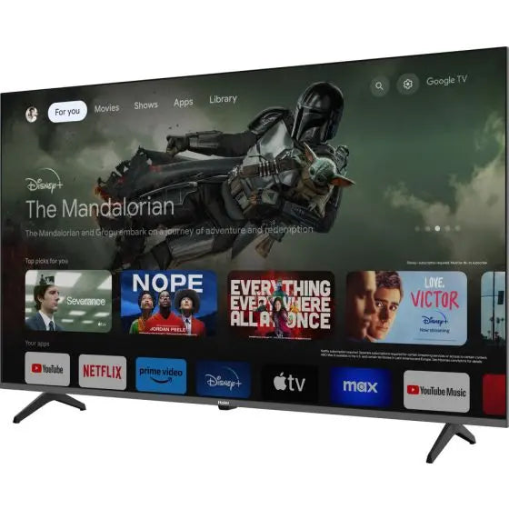 Haier 55 Inch 4K UHD Smart LED TV with Built-in Receiver - H55K80EU