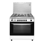Fresh Italiano Gas Cooker, 5 Burners, 80 cm, Stainless Steel -500017302