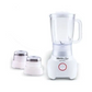 Mienta Jug Blender With Grinder And Mill, 1.5 Liter, 500 Watt, White - BL1251A
