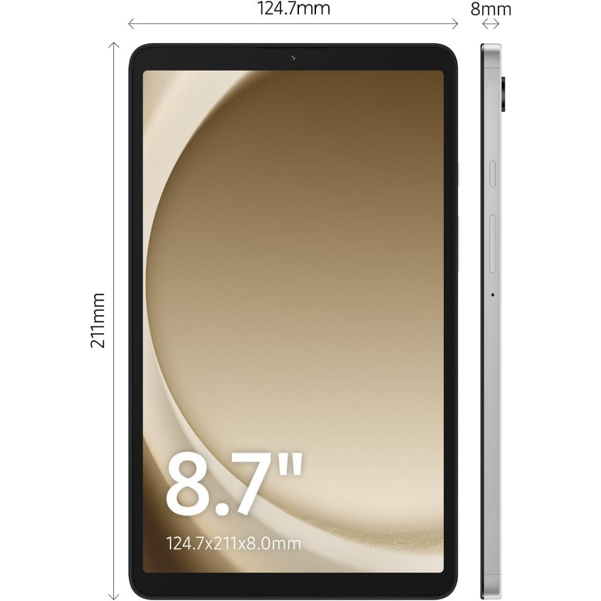 Samsung Galaxy Tab A9 Single SIM, 128GB, 8GB RAM, 4G LTE - Graphite Grey