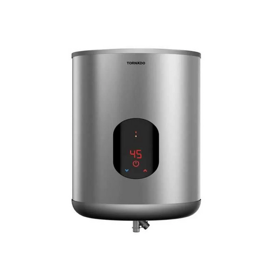 Tornado Digital Electric Water Heater, 45 Liters, Silver - EWH-S45CSE-S