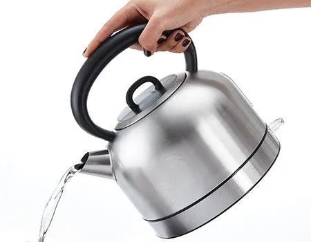 Mienta Electric Kettle, 2200 Watt, 1.7 Liter, Stainless Steel - EK201020A