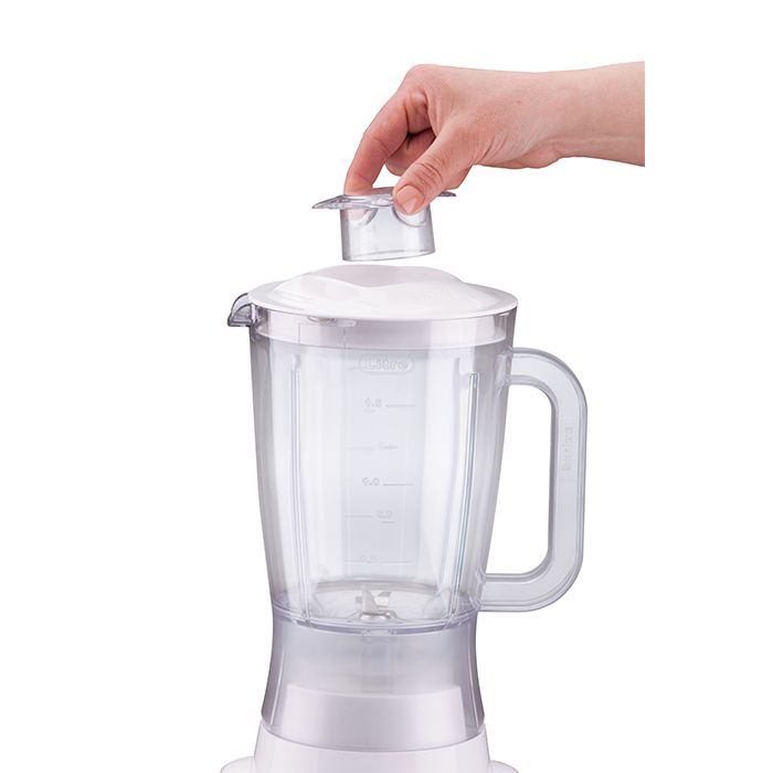 Mienta Countertop Blender With 2 Mills, 1.5 Liter, 600 Watt, White - BL1221A
