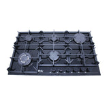 Purity Built In Heavy Duty Gas Hob, 90 cm, 6 Burners, Black - HPT904G