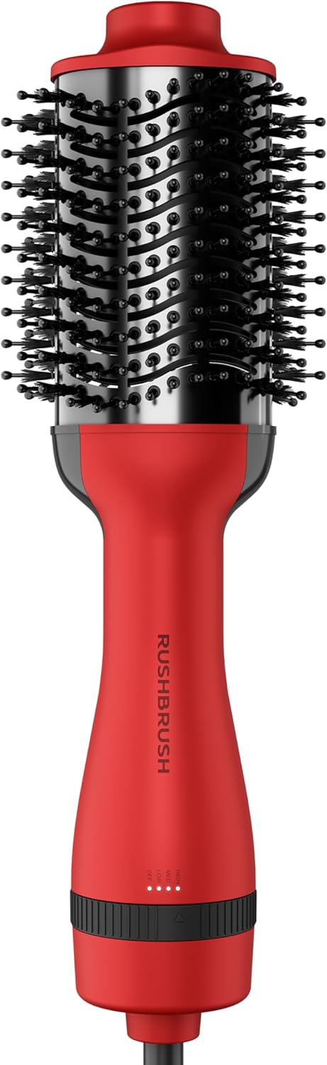 Rush Brush Hair Volumizer Brush, Red - V2 Plus