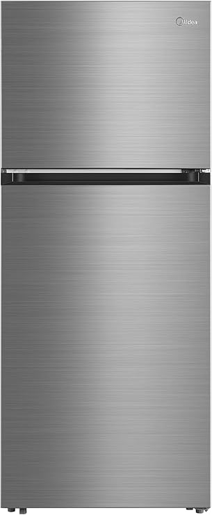 Midea No Frost Refrigerator, 411 Liters, Bru Steel - MDRT580MTN46