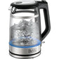 Black + Decker Electric Kettle, 1.7 Liters, 2200W, Silver And Black - GK220
