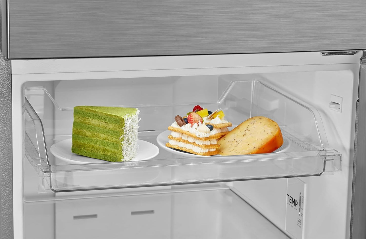 Midea No Frost Refrigerator - 338L - Bru Steel - MDRT489MTN46