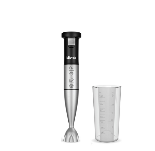 Mienta Hand Blender 1000 Watt, 700 ml Bowl, Black - HB111635A